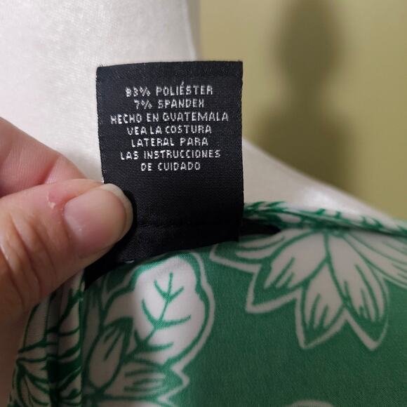 GEORGE Stretch Floral Sleeveless Blouse Crow Neck Size XL Casual Cottagecore - Picture 8 of 8